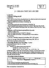 Giáo án Đại số Lớp 8 - Tuần 9 - Năm học 2019-2020 - Cao Quốc Kiệt